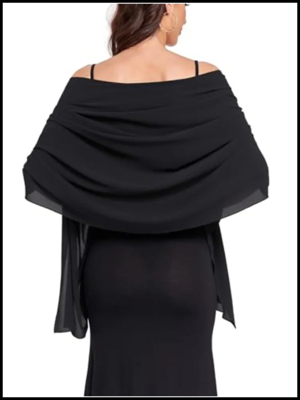 Chiffon Shawl Wrap for Wedding Evening Dress Cover Up Scarf Bridal Pashmina
